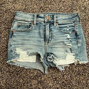 American Eagle Light Washed XSmall Denim Shorts